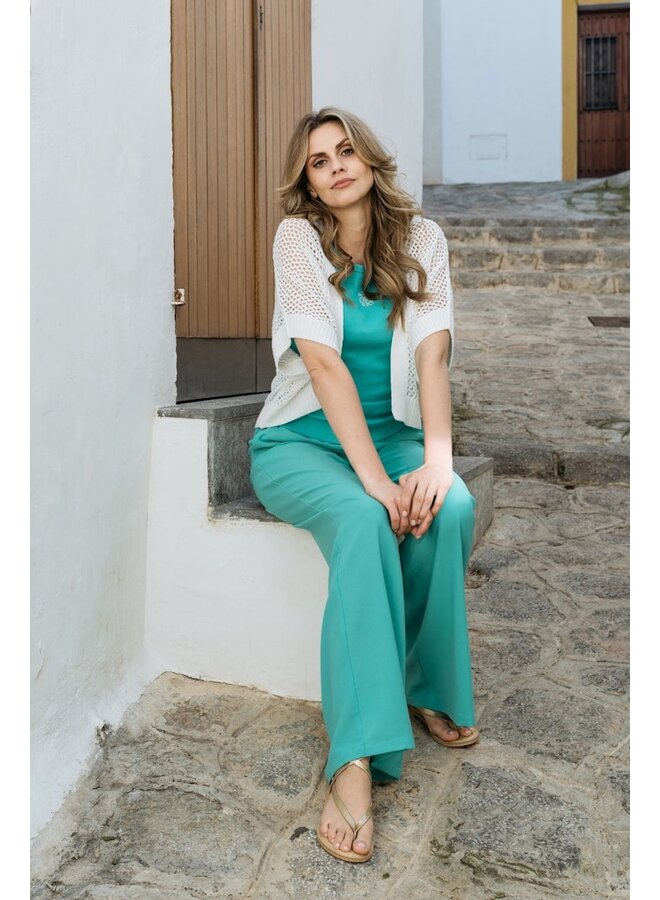 &Co Woman Broek Groen Nelly-PA366