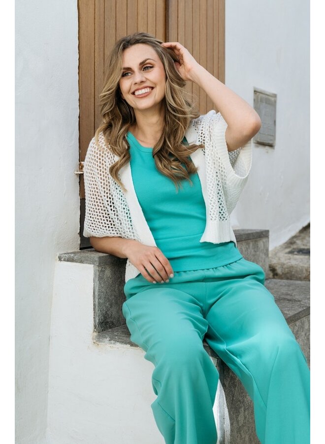 &Co Woman Broek Groen Nelly-PA366