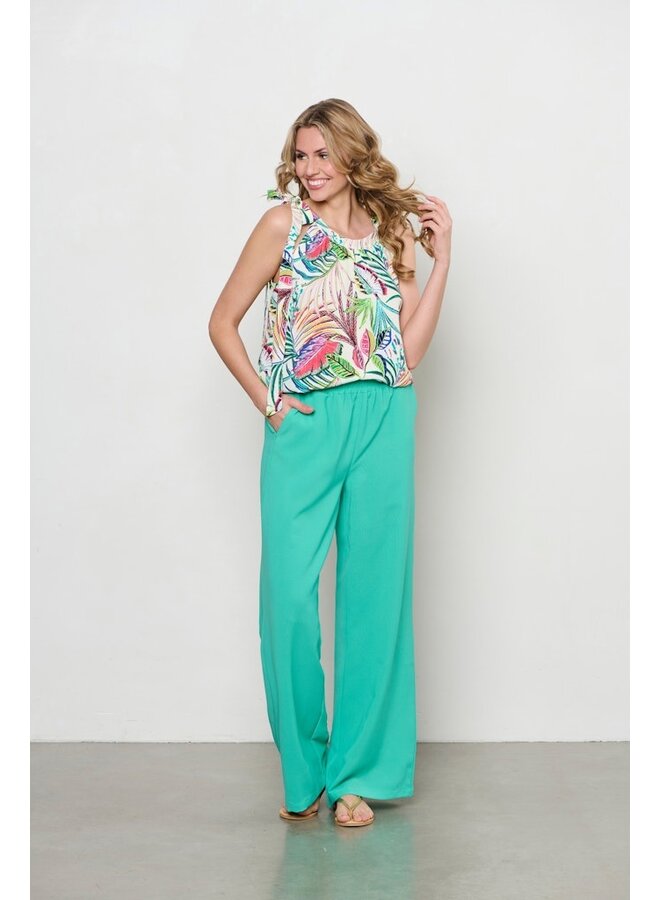 &Co Woman Broek Groen Nelly-PA366