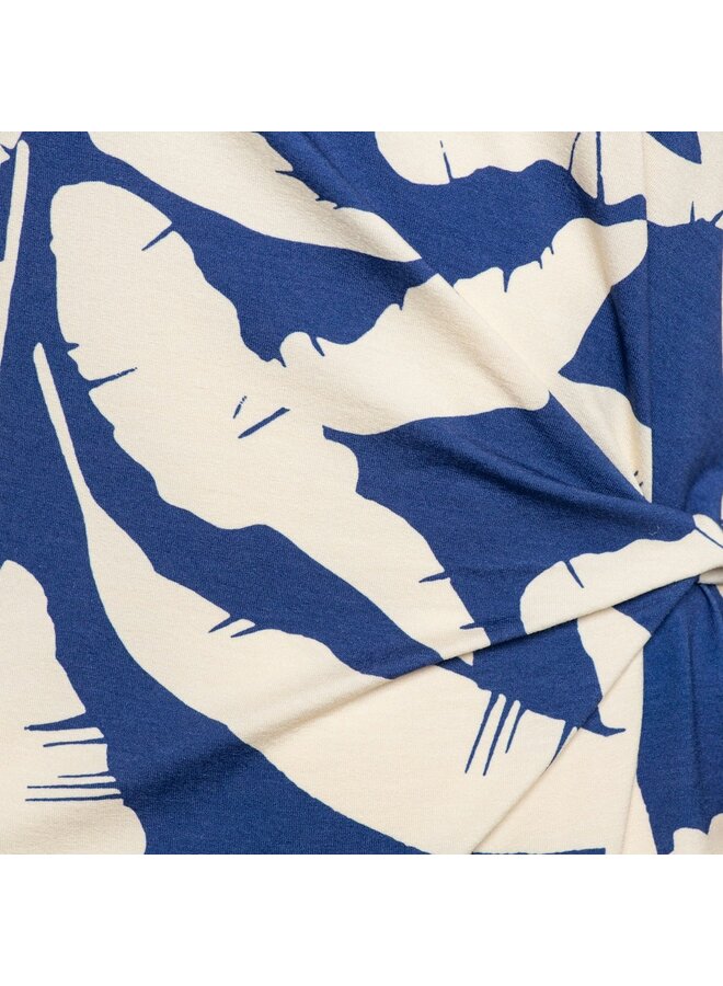 &Co Woman Jurk Kobalt Lizzy Bananas Leaf DR287