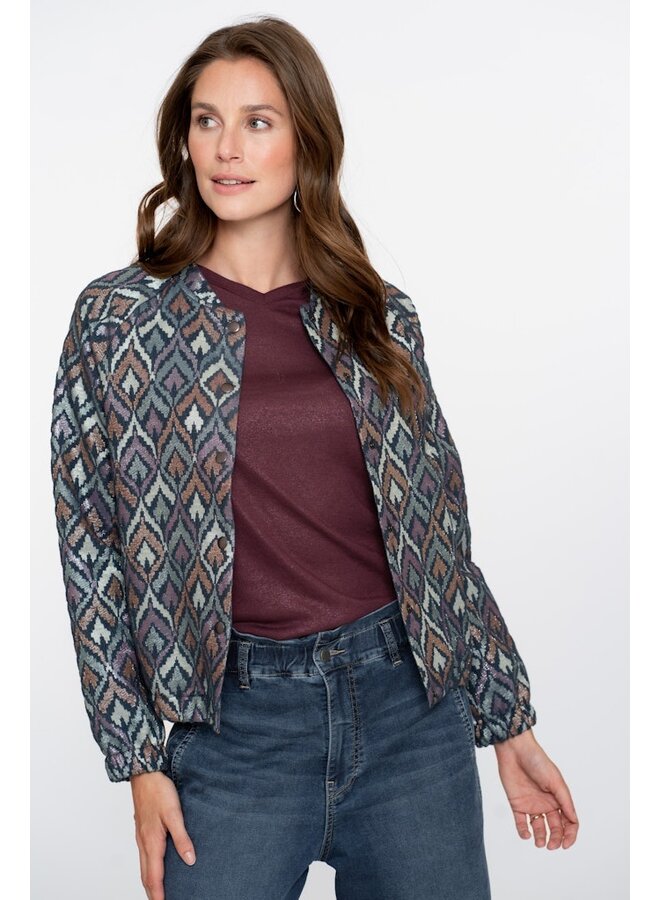 Geisha Shirt Wijnrood 52606-41