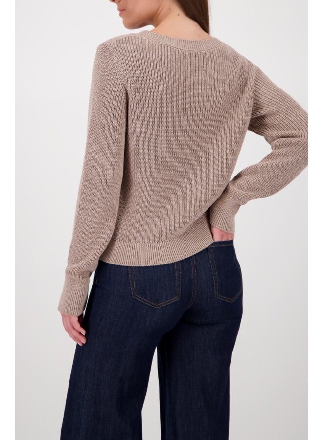 Monari Pullover Taupe 809134