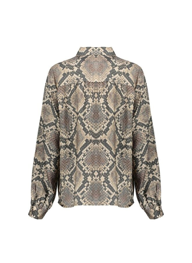 Geisha Blouse Bruin 53644-20