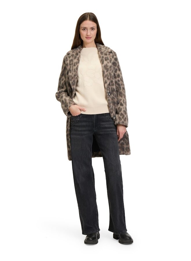 Betty & Co Flare Jeans Antraciet 6643-3377