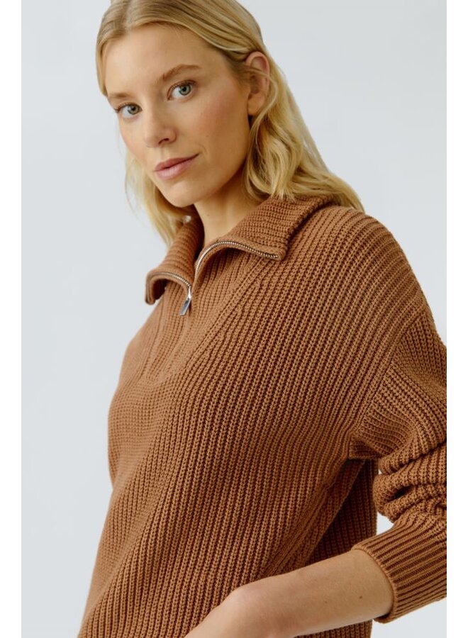 OUI Pullover Hazelnoot 94273