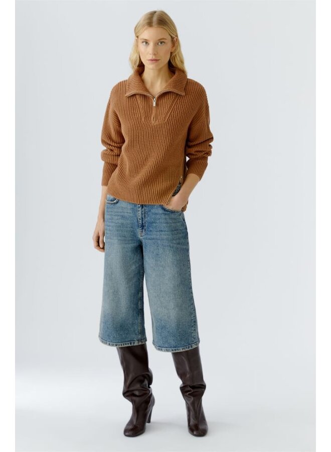 OUI Pullover Hazelnoot 94273