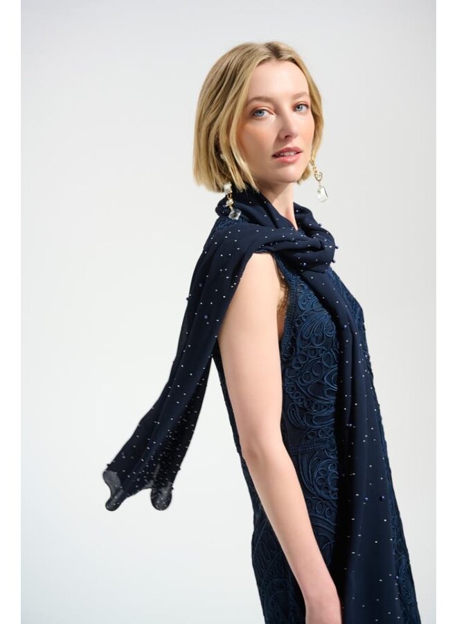 Joseph Ribkoff Shawl Marine 261755