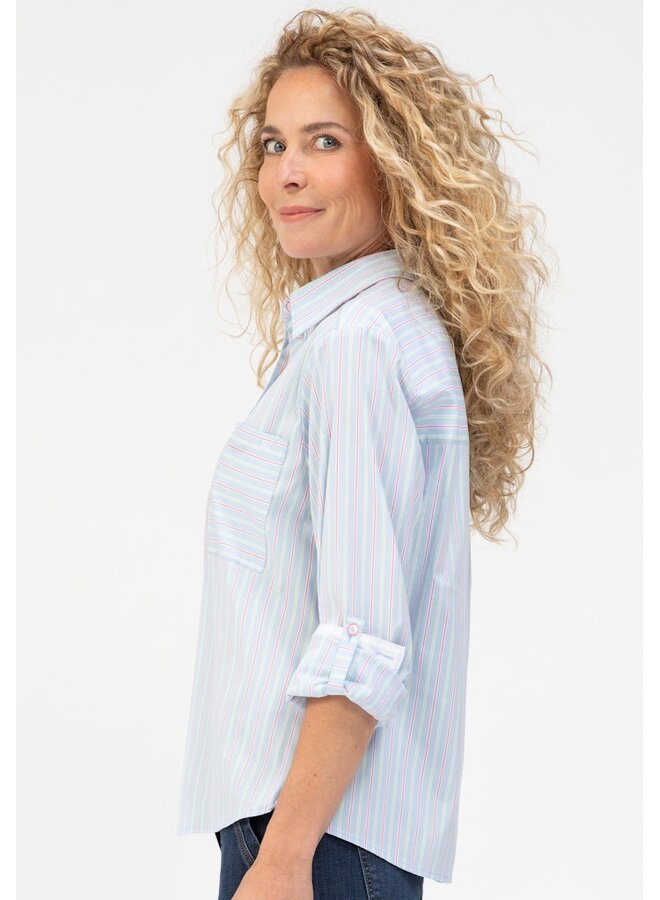 Bianca Blouse Blauw 75006