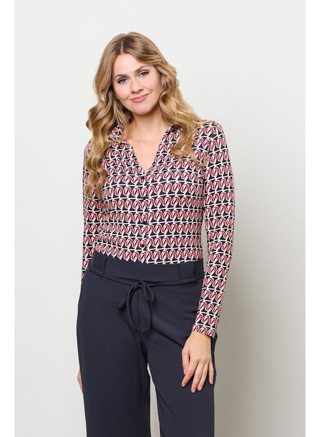 &Co Woman Blouse Rood Vayen Moon BL419