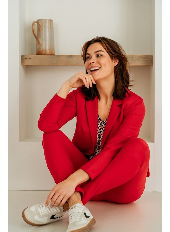 &Co Woman Broek Rood Penny Heavy Travel PA347