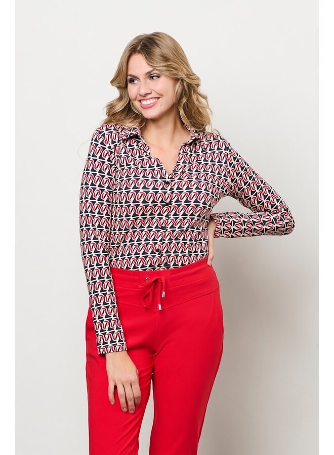 &Co Woman Broek Rood Penny Heavy Travel PA347