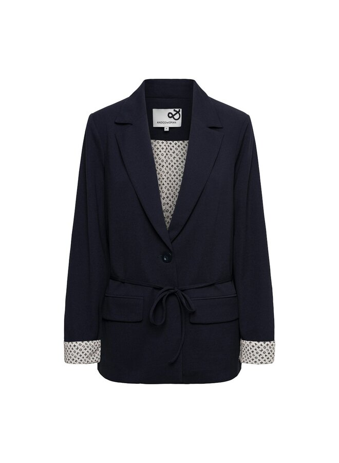 &Co Woman Blazer Navy Gina BZ179