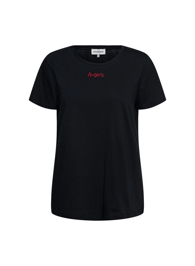 &Co Woman Shirt Navy Amore TS136