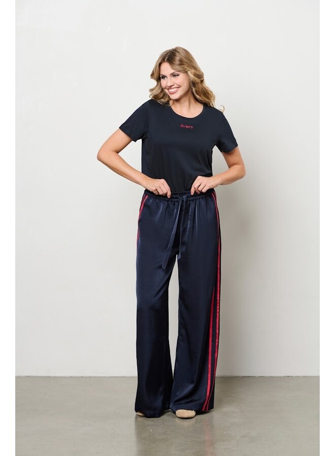 &Co Woman Shirt Navy Amore TS136