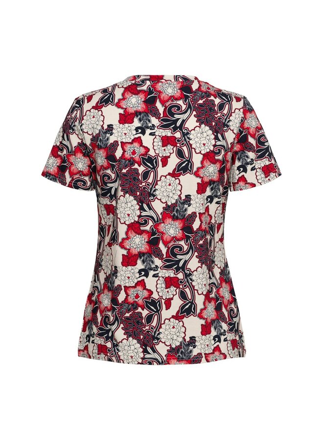 &Co Woman Shirt Rood Vere FlowerTO333