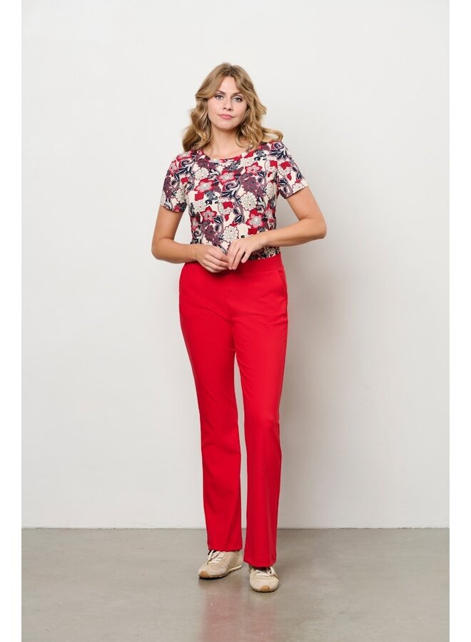 &Co Woman Shirt Rood Vere FlowerTO333