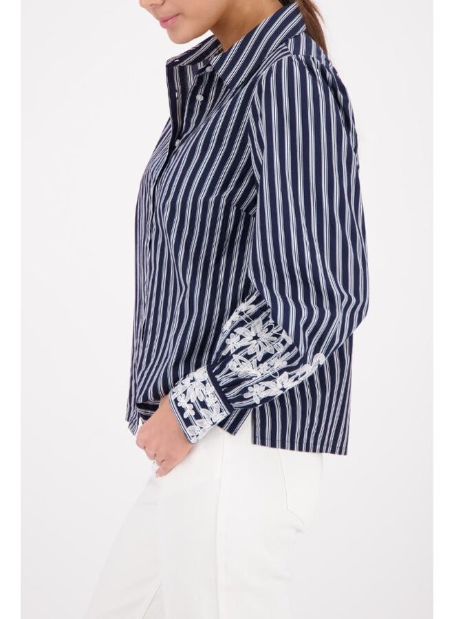 Monari Blouse Marine 410344