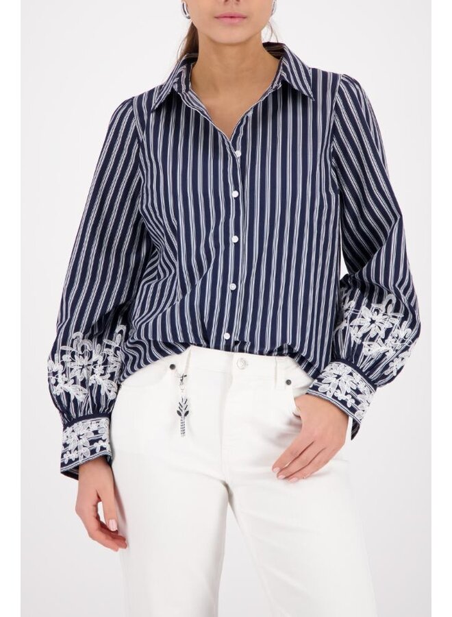 Monari Blouse Marine 410344