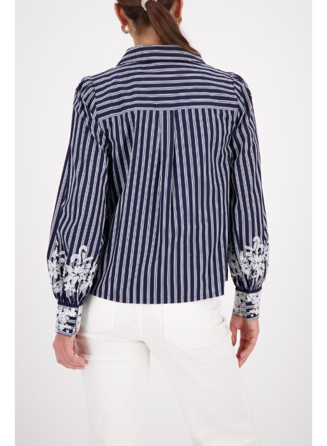 Monari Blouse Marine 410344