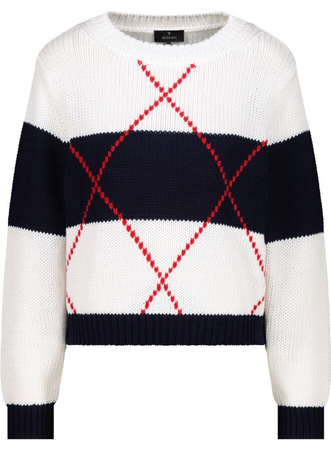 Monari Pullover Offwhite 410218