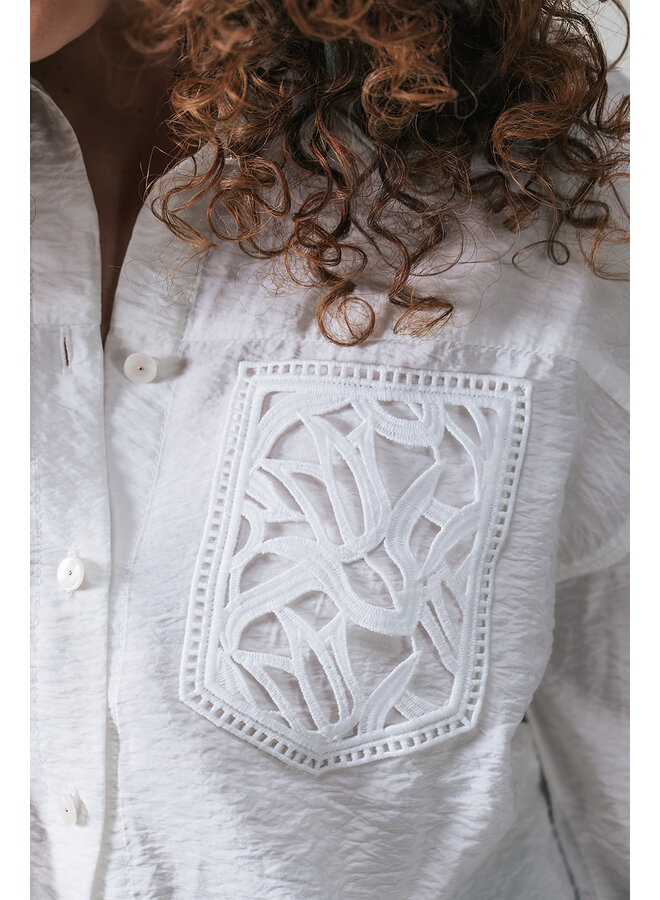 Label Dot Blouse Wit Azza