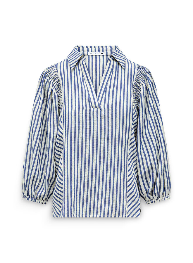 Label Dot Blouse Marine Abba