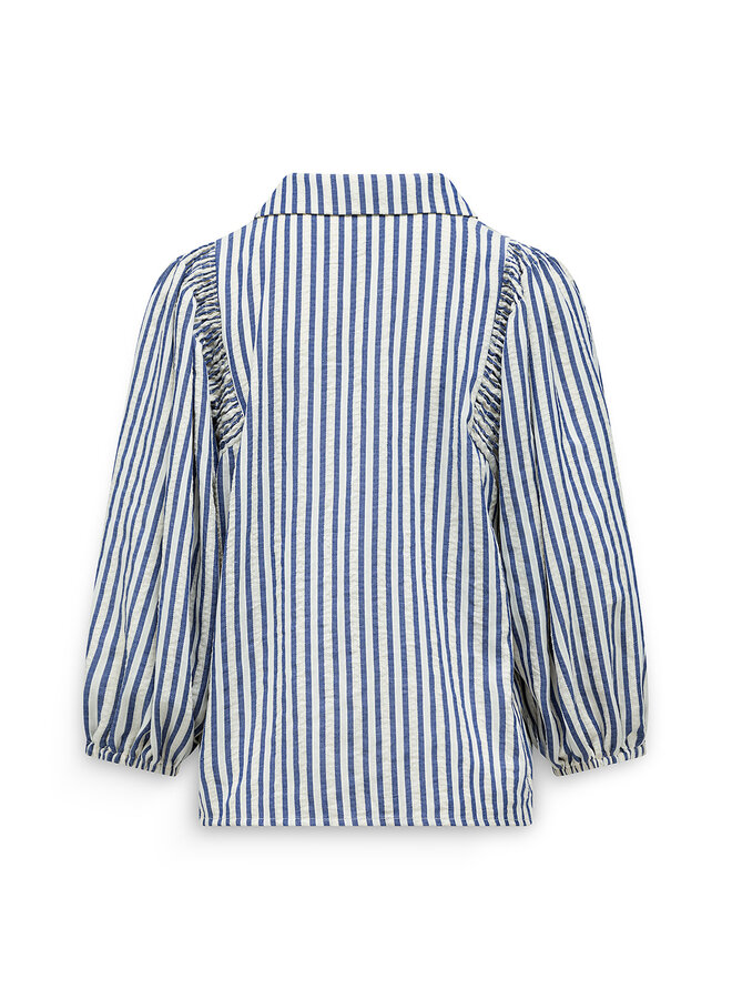 Label Dot Blouse Marine Abba