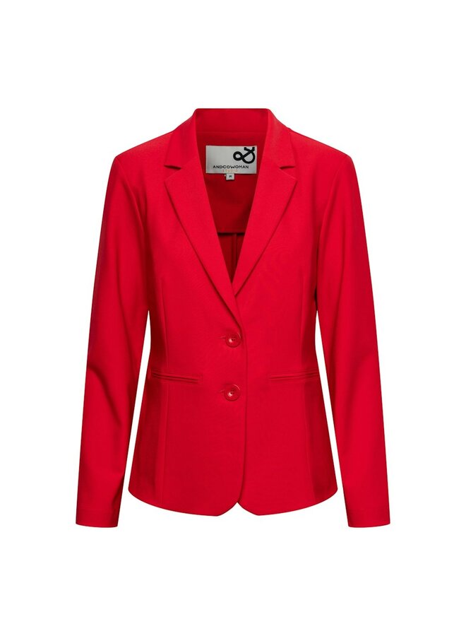 &Co Woman Blazer Rood Phileine Heavy Travel BZ167