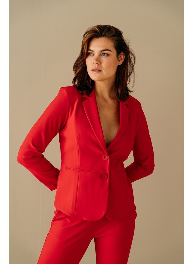 &Co Woman Blazer Rood Phileine Heavy Travel BZ167