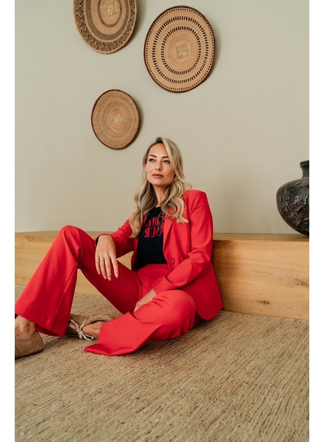 &Co Woman Blazer Rood Phileine Heavy Travel BZ167