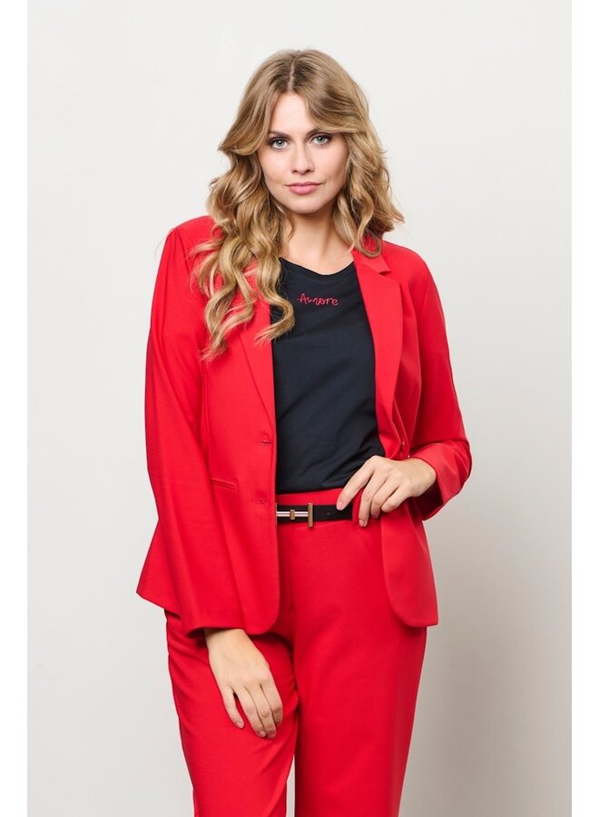 &Co Woman Blazer Rood Phileine Heavy Travel BZ167