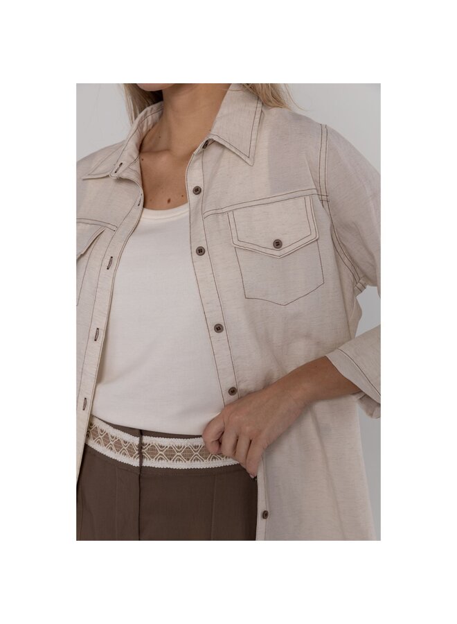 Poools Blouse Ecru 613143