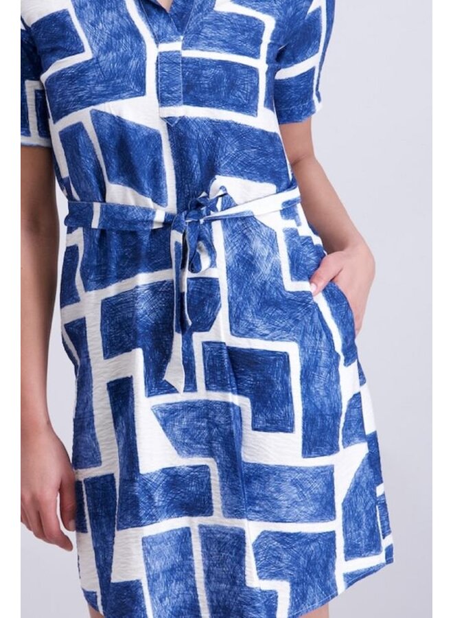 Signe Nature Jurk Blauw 890249