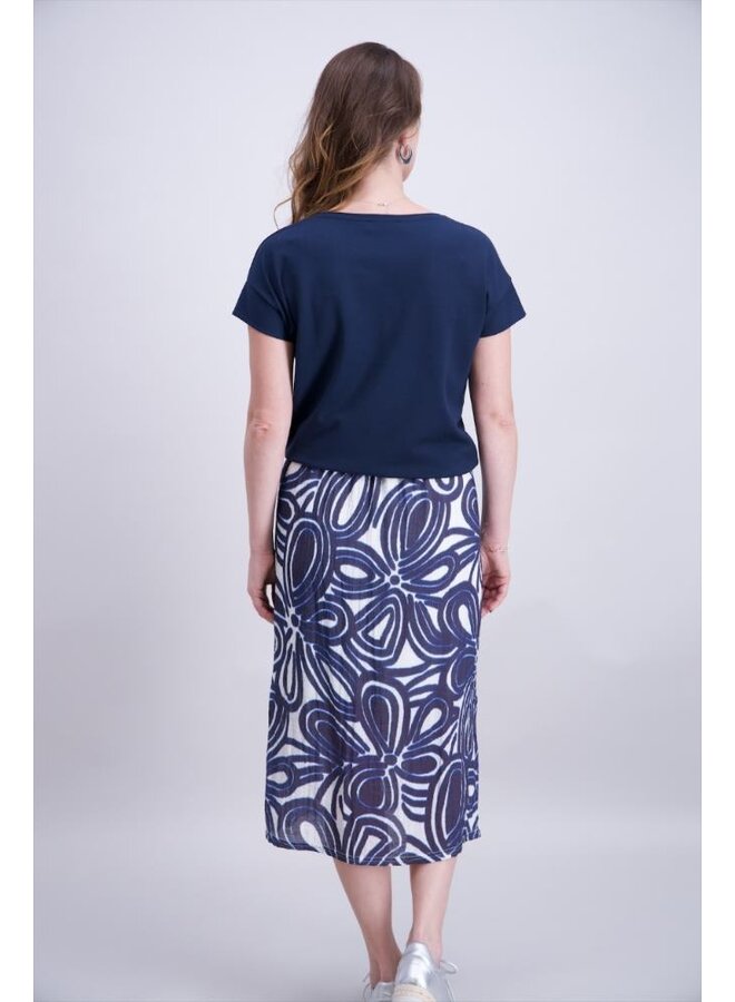 Signe Nature Shirt Marine 840369