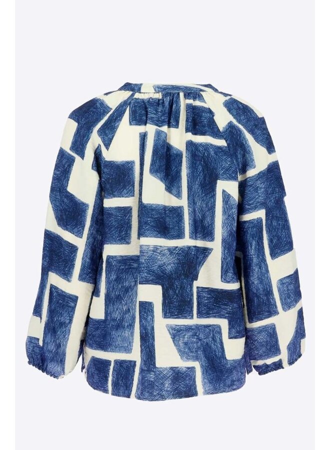 Signe Nature Blouse Blauw 840301