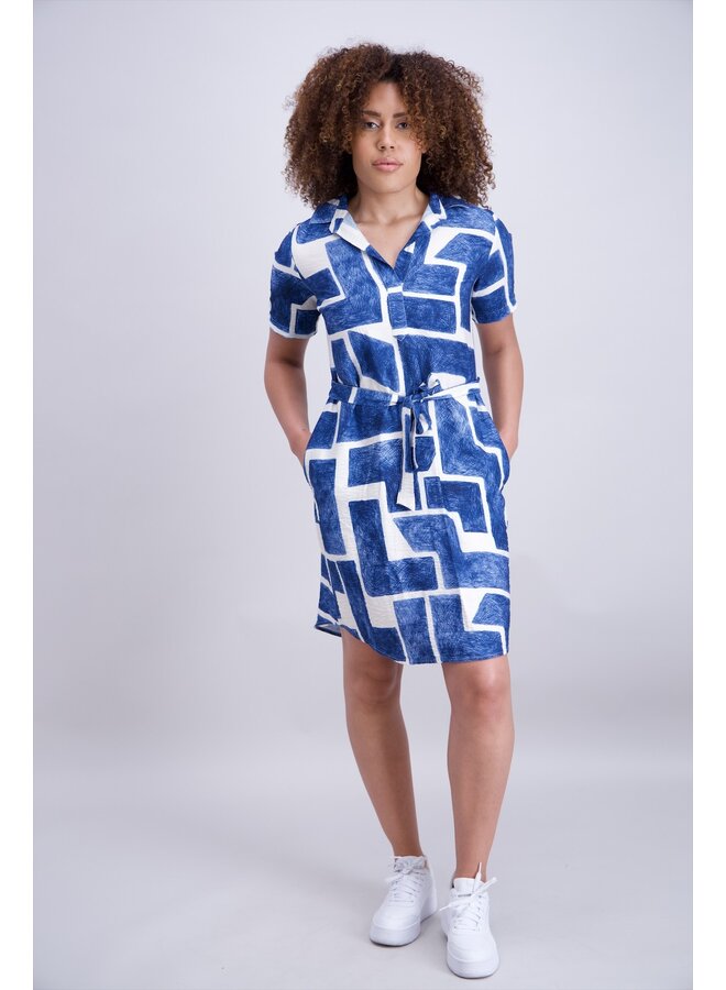 Signe Nature Jurk Blauw 890249