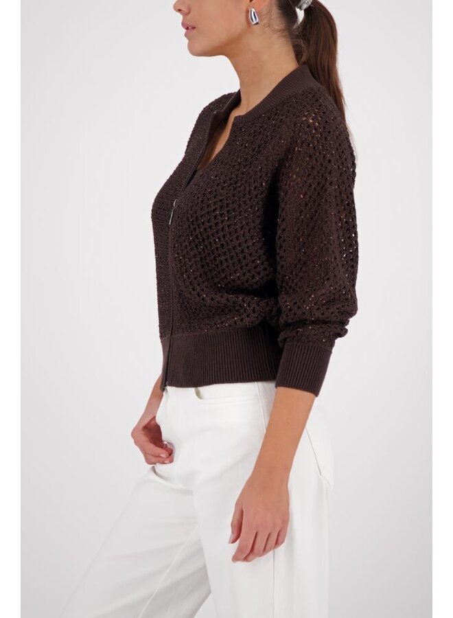 Monari Vest Bruin 410388