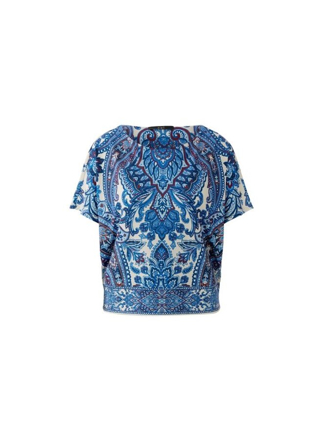 OUI Shirt Blauw 96408