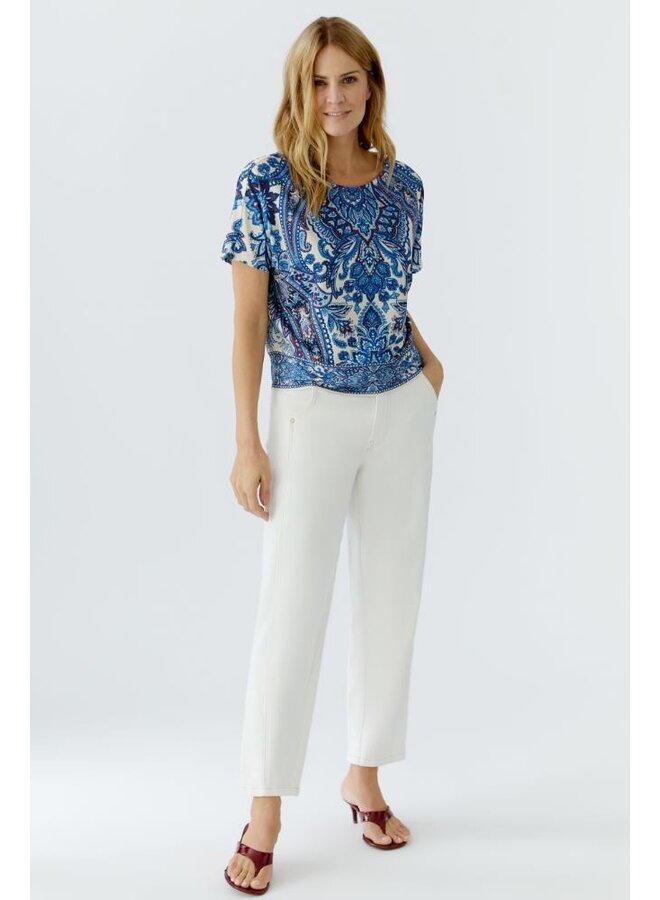 OUI Shirt Blauw 96408