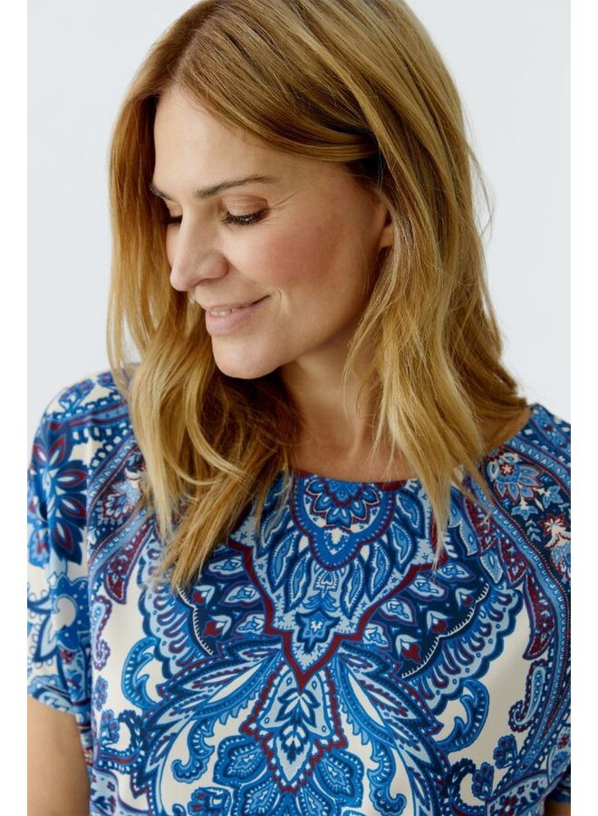 OUI Shirt Blauw 96408