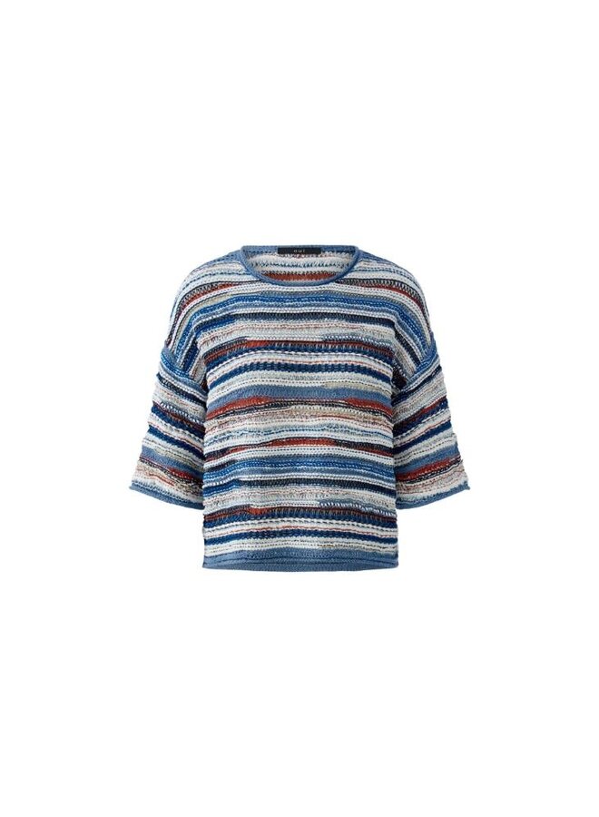 OUI Pullover Blauw 96505