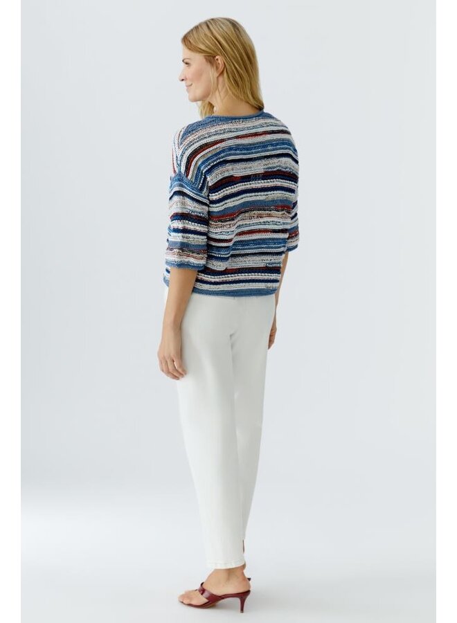 OUI Pullover Blauw 96505