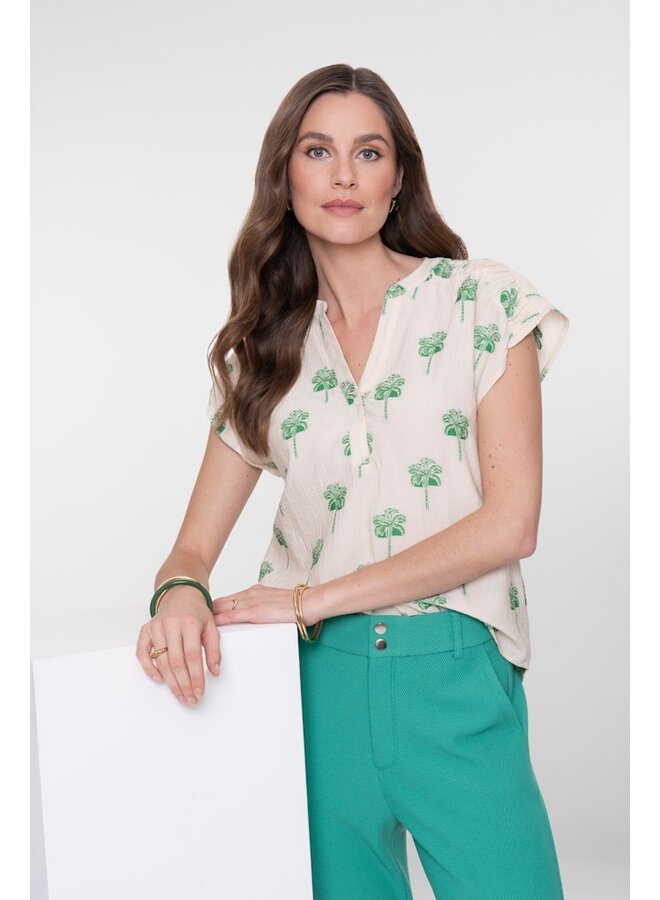 Geisha Blouse Zand 63291-20