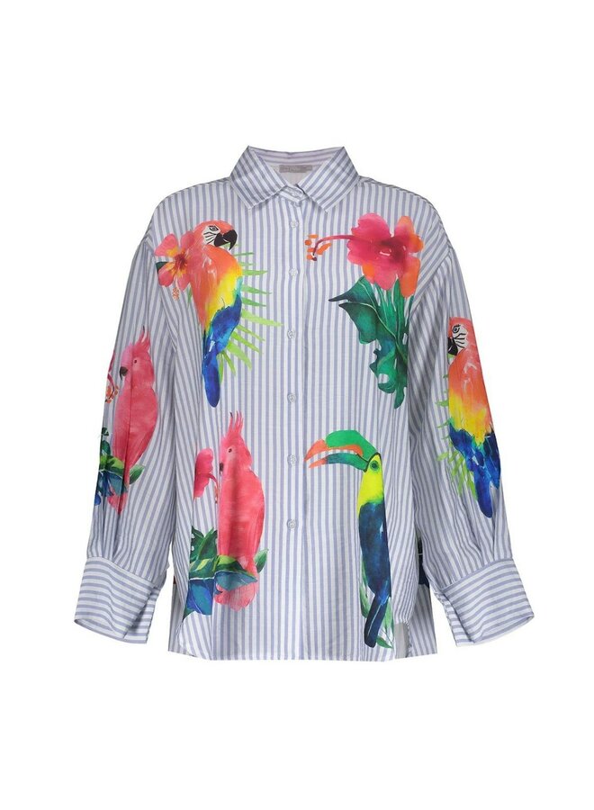 Geisha Blouse Blauw 63162-70