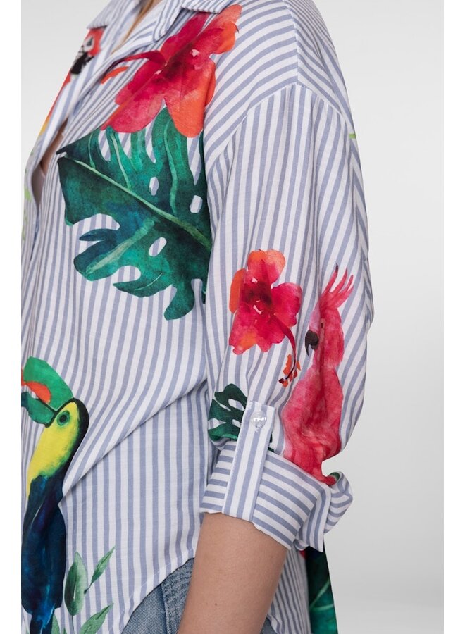 Geisha Blouse Blauw 63162-70