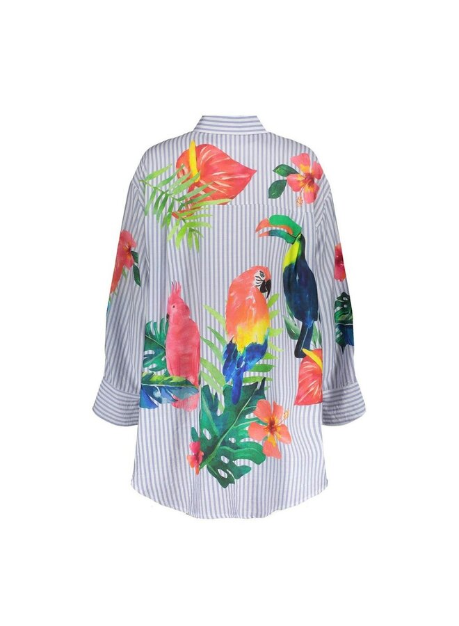Geisha Blouse Blauw 63162-70