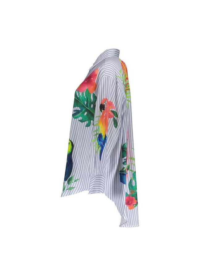 Geisha Blouse Blauw 63162-70