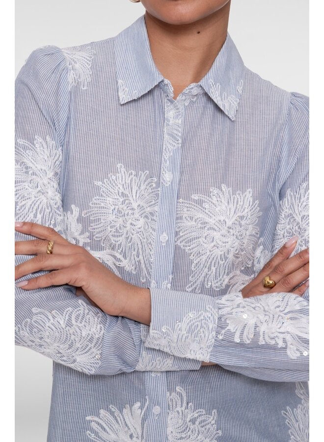 Geisha Blouse Blauw 63143-21