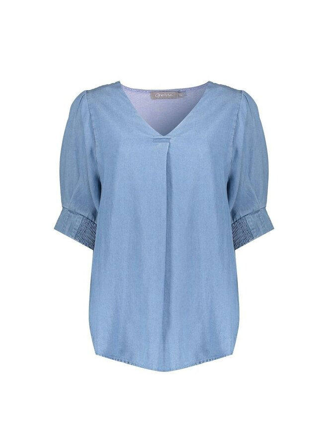 Geisha Blouse Jeansblauw Nikita
