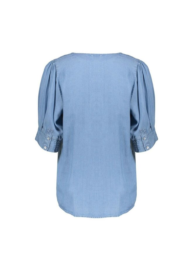 Geisha Blouse Jeansblauw Nikita